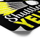 Meine Lieblingsfarbe ist Shuttle Yellow Funny Dmin Poster (Ecke)