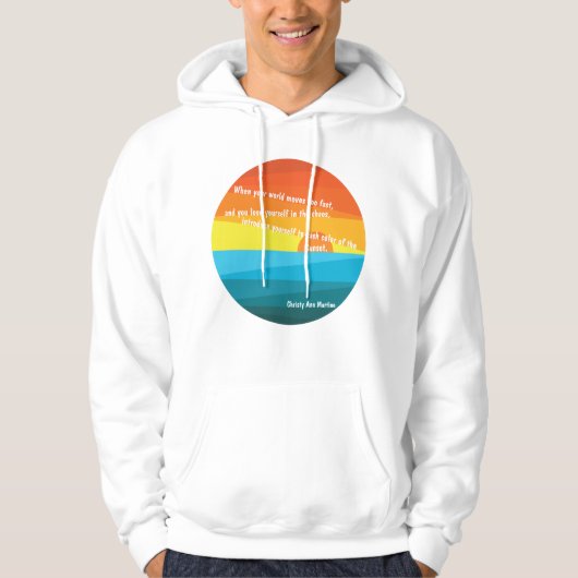 Meine Lieblingsfarbe ist Sunset Hoodie (Vorderseite)