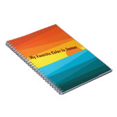 Meine Lieblingsfarbe ist Sunset Notizblock (Rechte Seite)