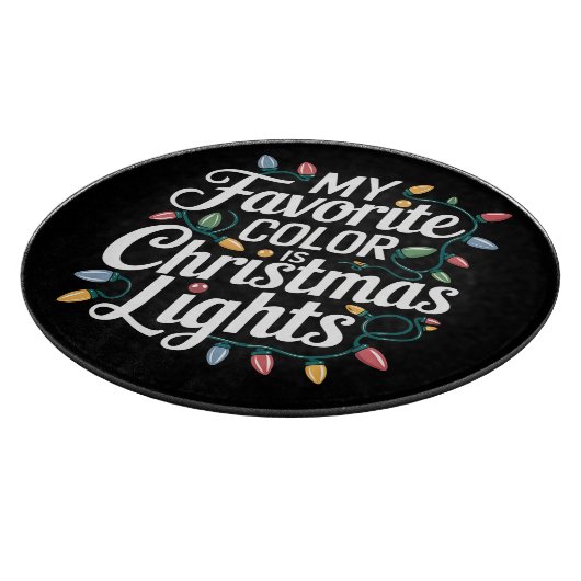Meine Lieblingsfarbe ist Weihnachten Weihnachten W Schneidebrett (Ecke)