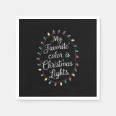 Meine Lieblingsfarbe ist Weihnachten Weihnachten W Serviette (Vorderseite)