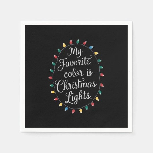 Meine Lieblingsfarbe ist Weihnachten Weihnachten W Serviette (Vorderseite)