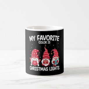 Meine Lieblingsfarbe ist Weihnachtsbeleuchtung Gno Kaffeetasse