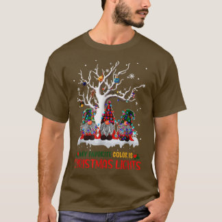 Meine Lieblingsfarbe ist Weihnachtsleuchten werden T-Shirt