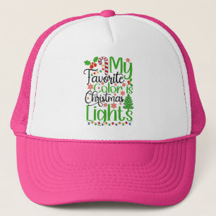 Meine Lieblingsfarbe ist Weihnachtslicht-55667 Truckerkappe