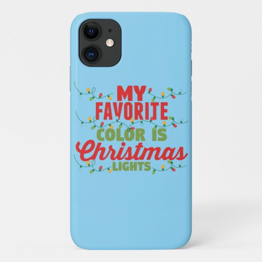 Meine Lieblingsfarbe ist Weihnachtslicht Case-Mate iPhone Hülle (Rückseite)