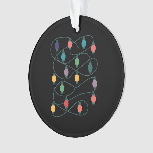 Meine Lieblingsfarbe ist Weihnachtslicht Funny Paj Ornament (Vorderseite)