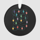 Meine Lieblingsfarbe ist Weihnachtslicht Funny Paj Ornament (Vorderseite)