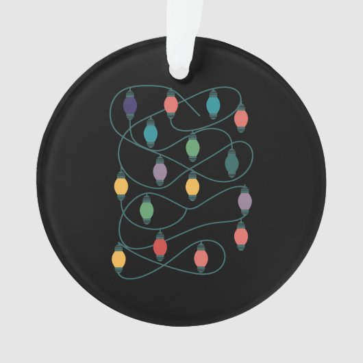 Meine Lieblingsfarbe ist Weihnachtslicht Funny Paj Ornament (Vorderseite)