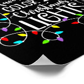 Meine Lieblingsfarbe ist Weihnachtslicht Funny Xma Poster (Ecke)