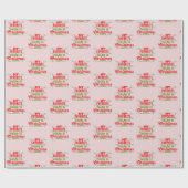 Meine Lieblingsfarbe ist Weihnachtslicht Geschenkpapier (Flach)