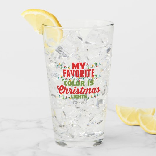 Meine Lieblingsfarbe ist Weihnachtslicht Glas (Vorderseite Ice)