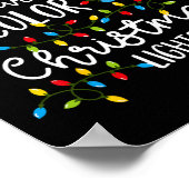 Meine Lieblingsfarbe ist Weihnachtslicht Kinder Ju Poster (Ecke)