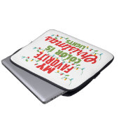 Meine Lieblingsfarbe ist Weihnachtslicht Laptopschutzhülle (Vorne Knopf)