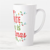 Meine Lieblingsfarbe ist Weihnachtslicht Milchtasse (Rechts)