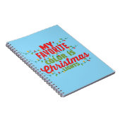 Meine Lieblingsfarbe ist Weihnachtslicht Notizblock (Rechte Seite)