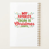 Meine Lieblingsfarbe ist Weihnachtslicht Planer (Rückseite)