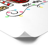 Meine Lieblingsfarbe ist Weihnachtslicht Poster (Ecke)