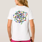 Meine Lieblingsfarbe ist Weihnachtslicht T-Shirt (Rückseite)