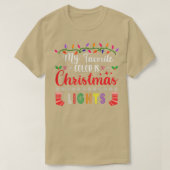 Meine Lieblingsfarbe ist Weihnachtslicht T-Shirt F (Design vorne)