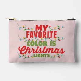 Meine Lieblingsfarbe ist Weihnachtslicht Zubehörtasche