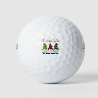 Meine Lieblingsfarbe sind Weihnachtsleuchten, drei Golfball