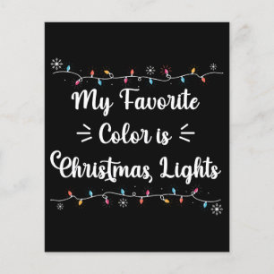 Meine Lieblingsfarbe sind Weihnachtslichter Lustig