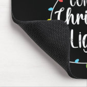 Meine Lieblingsfarbe sind Weihnachtslichter Mousepad (Ecke)