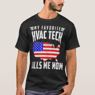 Meine Lieblingsfrau HVAC Tech nennt Me Mama USA Am T-Shirt