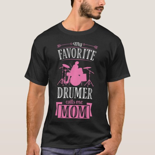 Meine Lieblingsfrau nennt mich Mama Drummeln T-Shirt (Vorderseite)