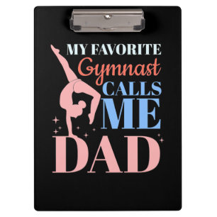 Meine Lieblingsgymnastin nennt mich Daddy Klemmbrett