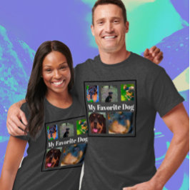 Meine Lieblingshunde Vorlage 5-Foto-T - Shirt