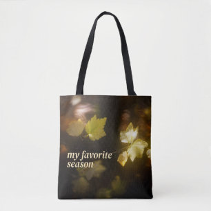 Meine Lieblingsjahreszeit Herbst, anpassbar Tasche