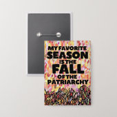 Meine Lieblingsjahreszeit ist der Herbst des Patri Button (Vorderseite/Rückseite)