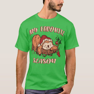 Meine Lieblingsjahreszeit Weihnachtsfaultier Weihn T-Shirt