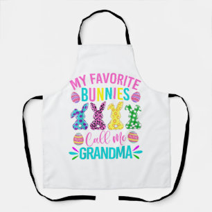 Meine Lieblingskaninchen nennen mich Oma-Shirt Cut Schürze