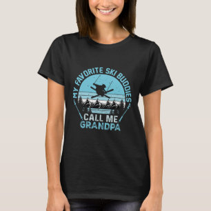 Meine Lieblingskifreunde nennen mich Opa Lustiger T-Shirt