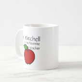 Meine Lieblingslehrer-Tasse - fertigen Sie Kaffeetasse (Vorderseite Links)