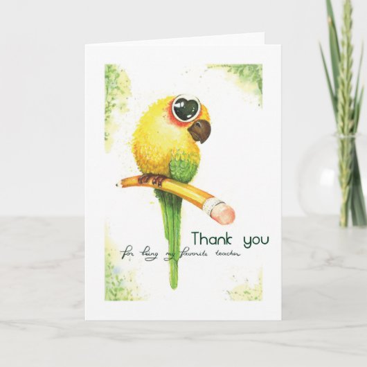 Meine Lieblingslehrerkarte Feiertagskarte (Vorderseite)