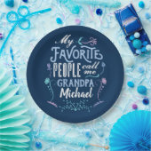 Meine Lieblingsleute rufen mich Gramps Großeltern Pappteller (Party)