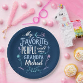 Meine Lieblingsleute rufen mich Gramps Großeltern Pappteller (Party)