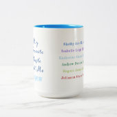 Meine Lieblingsleute rufen mich… kundenspezifische Zweifarbige Tasse (Mittel)