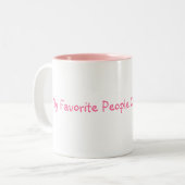 Meine Lieblingsleute rufen mich Nana an! Zweifarbige Tasse (Vorderseite Links)