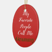 Meine Lieblingsleute rufen mich… Verzierung an Keramik Ornament (Links)