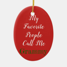 Meine Lieblingsleute rufen mich… Verzierung an Keramik Ornament