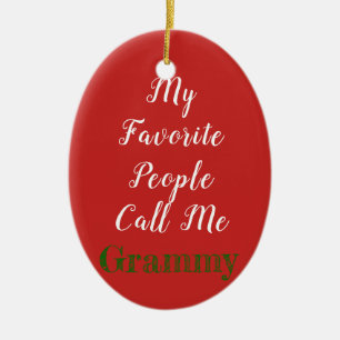 Meine Lieblingsleute rufen mich… Verzierung an Keramik Ornament