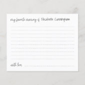 Meine LieblingsMemory-Beerdigung Moderne Gedächtni (Rückseite)