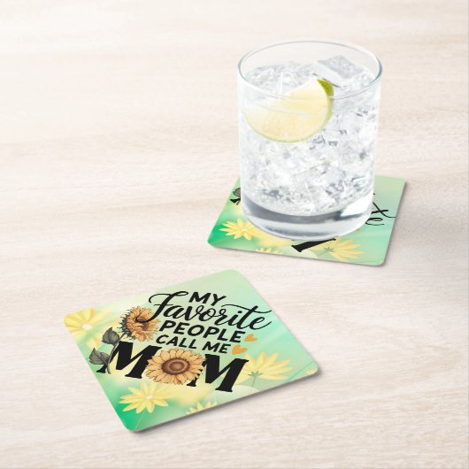 Meine Lieblingsmenschen nennen Mama-56392 Untersetzer (Vor Ort)