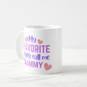 Meine Lieblingsmenschen nennen mich Grammy Kaffeetasse (Vorderseite Links)