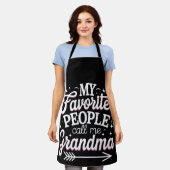 Meine Lieblingsmenschen nennen mich Großmutter Mut Schürze (Getragen)